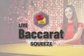 Official Live Dealer logo: Baccarat Squeeze by Evolution at NaoBet