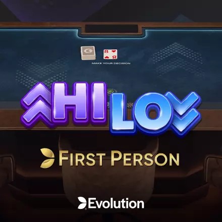 First Person Hi Lo game by Evolution – logo hosted on NaoBet